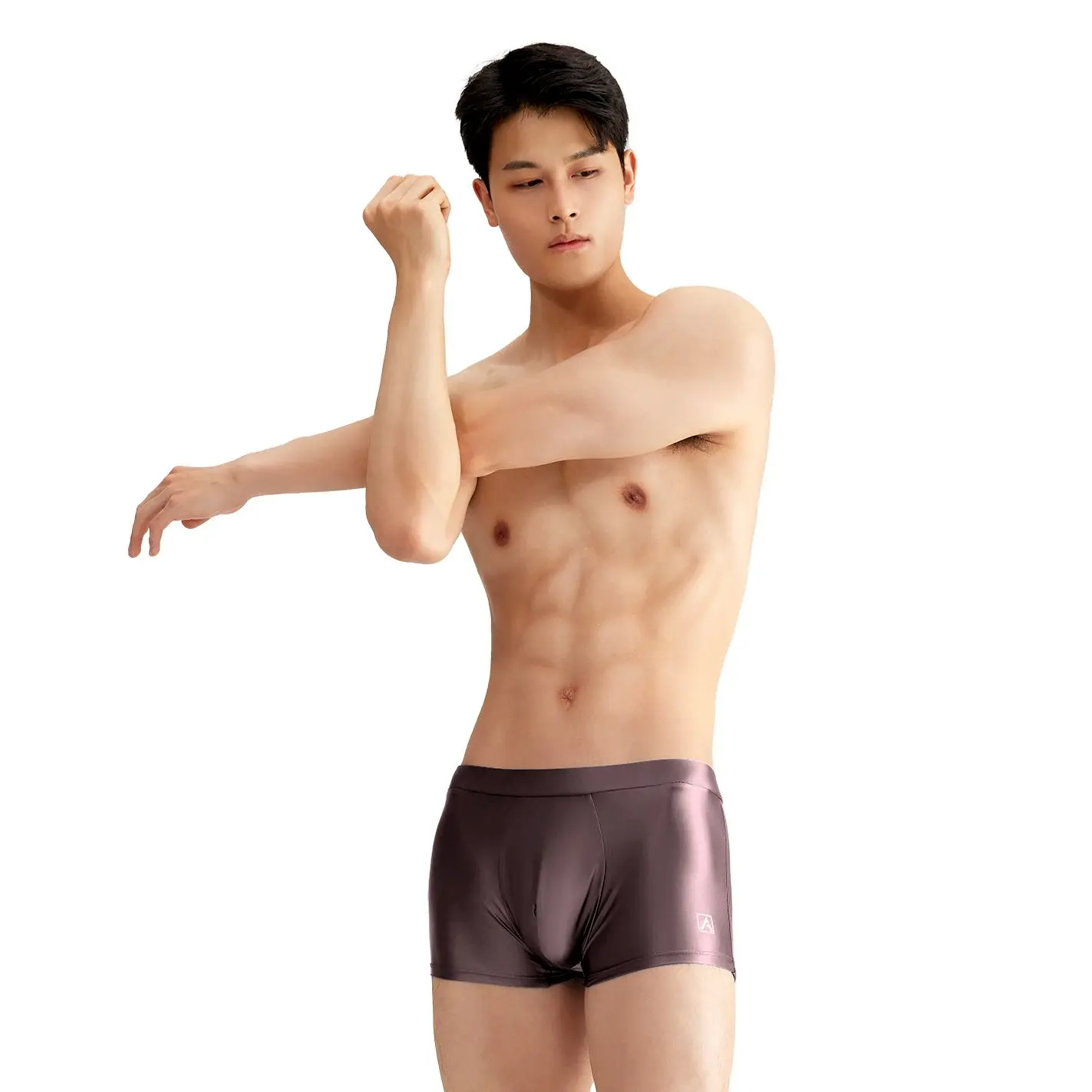 AMORESY satin men glossy underpants Silk Slippery High Elastic Boxer Brief oily Yoga running Leisure shinny shorts
AMORESY satin men glossy underpants Silk Slippery High Elastic Boxer Brief oily Yoga running Leisure shinny shorts