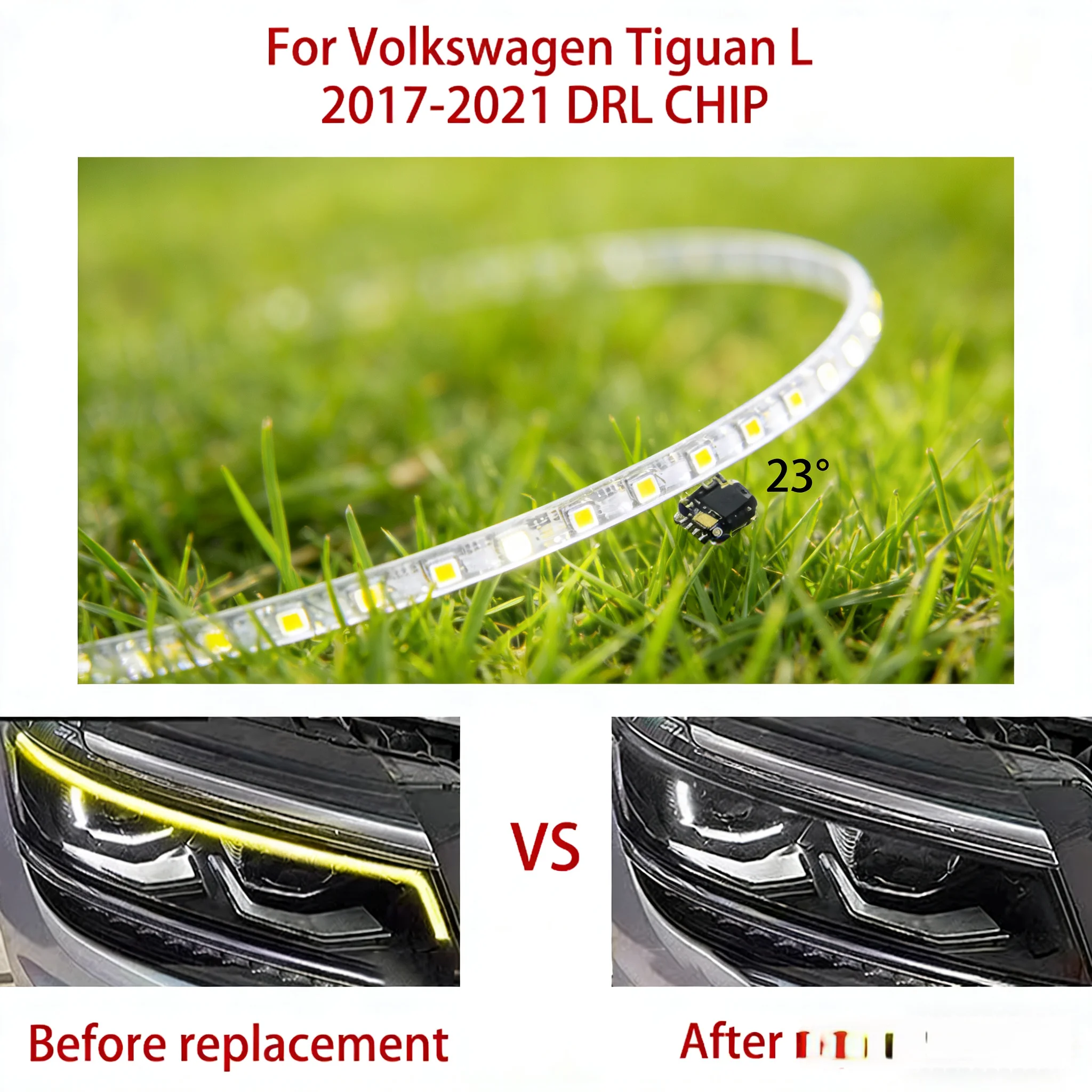 Repair Parts White Angel Eye For Volkswagen Tiguan L 2017-2021 Ballast Car Headlight DRL CHIP Conduit Strip Light Guide Plate
Repair Parts White Angel Eye For Volkswagen Tiguan L 2017-2021 Ballast Car Headlight DRL CHIP Conduit Strip Light Guide Plate