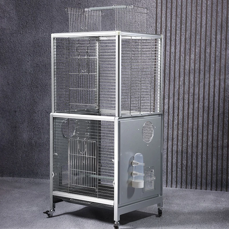 Relaxlines Portable Stainless Steel Acrylic Multilayer Splice Bird Cage With Rolling Stand For Parrots
Relaxlines Portable Stainless Steel Acrylic Multilayer Splice Bird Cage With Rolling Stand For Parrots