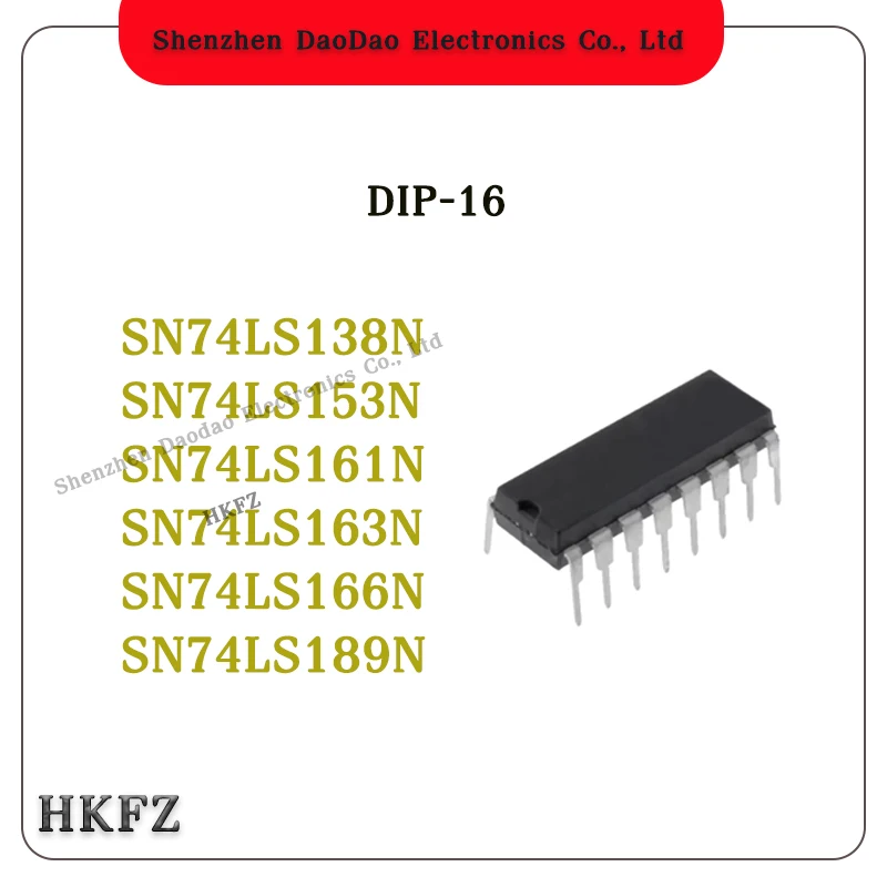 10Pcs SN74LS138N SN74LS153N SN74LS161N SN74LS163N SN74LS166N SN74LS189N DIP-16 chip IC new original
10Pcs SN74LS138N SN74LS153N SN74LS161N SN74LS163N SN74LS166N SN74LS189N DIP-16 chip IC new original