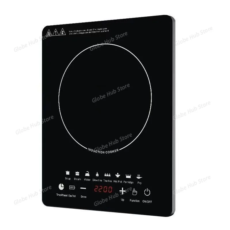 Multi-functional Home Cooking Induction Stove 110V~220V Touch Control 2200W Timeable Intelligent Energy-saving Induction Cooker
Multi-functional Home Cooking Induction Stove 110V~220V Touch Control 2200W Timeable Intelligent Energy-saving Induction Cooker