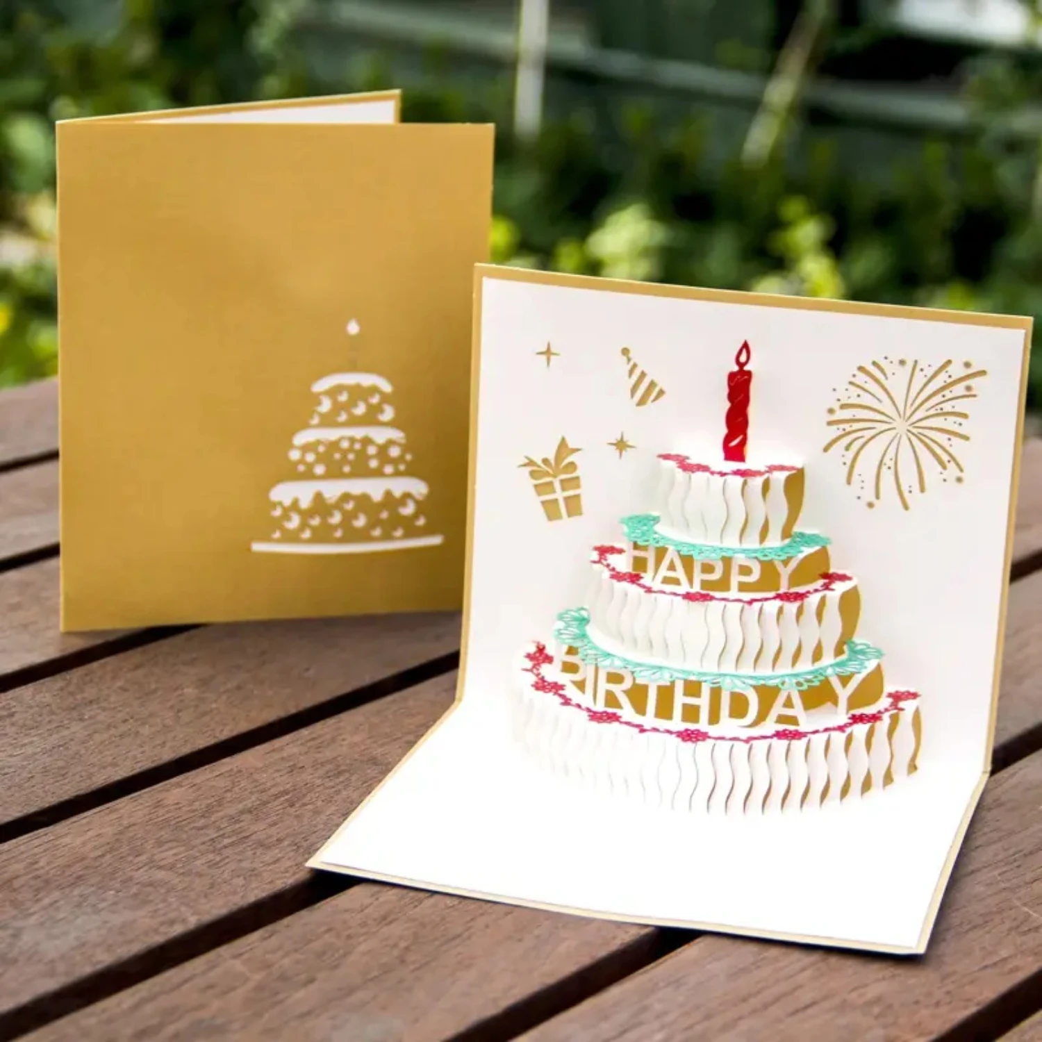 Elegant Red and Golden 3D Creative Candle Cake Birthday Card - Unique Paper Carving Gift Card with Stunning Pop Up Design - Idea
Elegant Red and Golden 3D Creative Candle Cake Birthday Card - Unique Paper Carving Gift Card with Stunning Pop Up Design - Idea