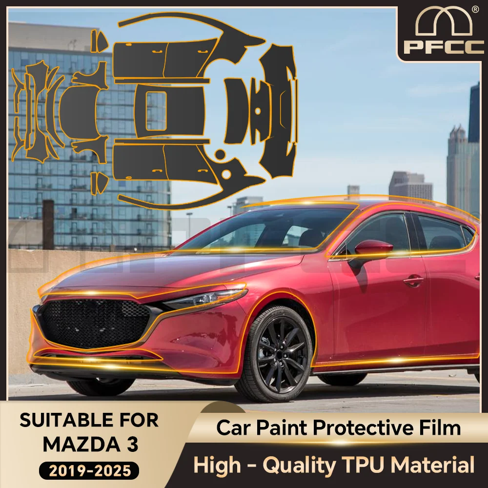 TPU Paint Protection Film Self-Healing Bra Body Sticker Accessories Anti-Scratch Resistant For Mazda 3 2019 2020 2021 2022-2025
TPU Paint Protection Film Self-Healing Bra Body Sticker Accessories Anti-Scratch Resistant For Mazda 3 2019 2020 2021 2022-2025