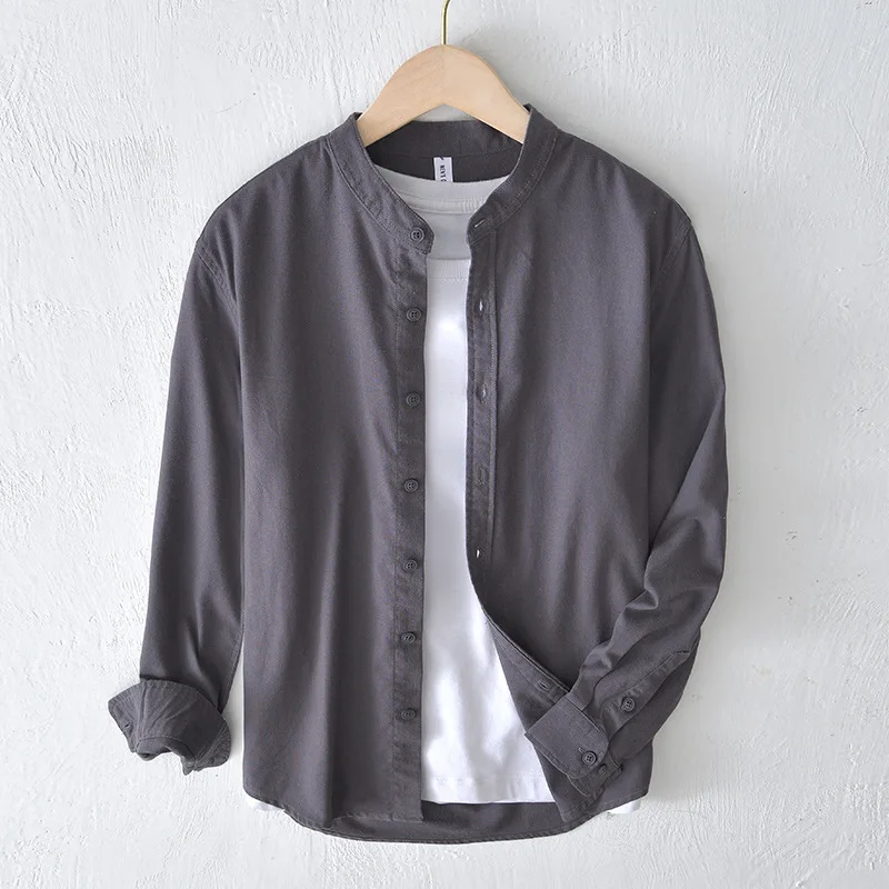 Men's Cotton Linen Shirt Long Sleeve Spring Autumn Casual Stand Collar Fashionable Versatile Outerwear round Neck Loose Fit
Men's Cotton Linen Shirt Long Sleeve Spring Autumn Casual Stand Collar Fashionable Versatile Outerwear round Neck Loose Fit