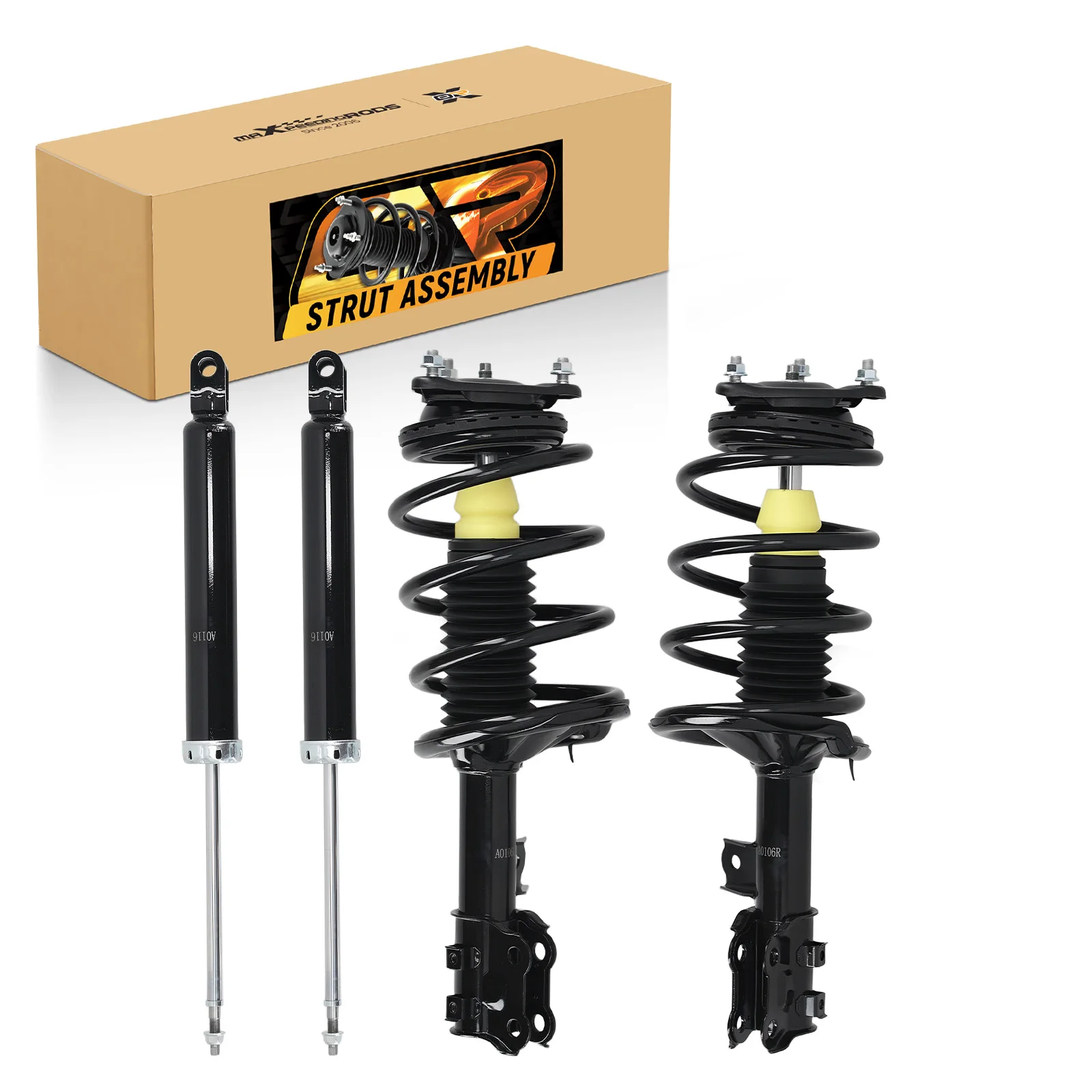 MaXpeedingrods 4PCS Front & Rear Shocks Struts Assembly Struts W/Coil Spring for Hyundai Elantra 2007-2010 Sedan Models Only
MaXpeedingrods 4PCS Front & Rear Shocks Struts Assembly Struts W/Coil Spring for Hyundai Elantra 2007-2010 Sedan Models Only