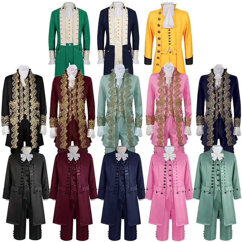 Medieval Vintage Jacket Prince Dress Gorgeous Palace Style Embroidered Lace Noble Formal Dress Stage Drama Performance Cosplay
Medieval Vintage Jacket Prince Dress Gorgeous Palace Style Embroidered Lace Noble Formal Dress Stage Drama Performance Cosplay