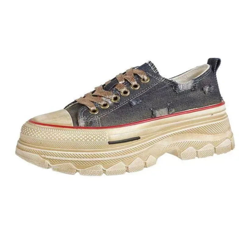 Versatile Retro Vintage Canvas Shoes for Women Student Thick Soled Board Shoes Thick Soled Canvas Casual Shoes 2023 New
Versatile Retro Vintage Canvas Shoes for Women Student Thick Soled Board Shoes Thick Soled Canvas Casual Shoes 2023 New