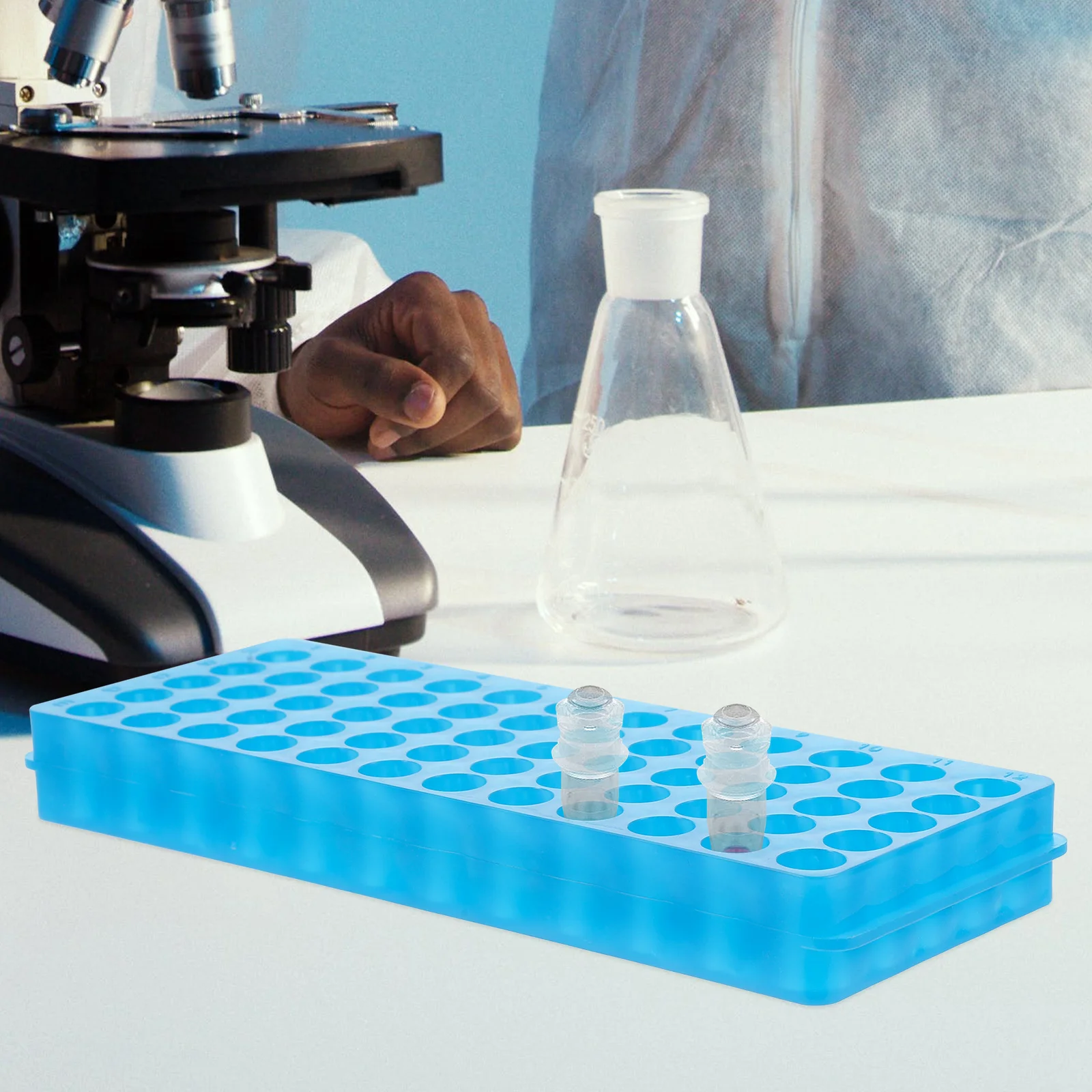 2pcs Tube Rack Sturdy Reusable Test Tube Holder For Lab 60 Holes Sampling Storage Rack Teaching Equipment
2pcs Tube Rack Sturdy Reusable Test Tube Holder For Lab 60 Holes Sampling Storage Rack Teaching Equipment