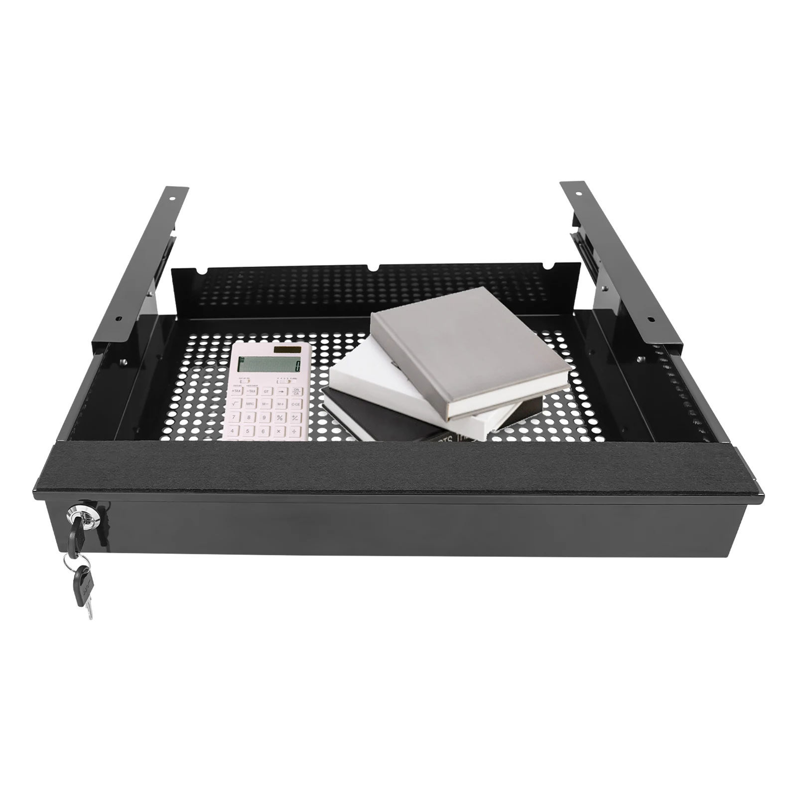 Sturdy Under Desk Pull-Out Drawer, Space-Saving Design for Storing Office Supplies
Sturdy Under Desk Pull-Out Drawer, Space-Saving Design for Storing Office Supplies