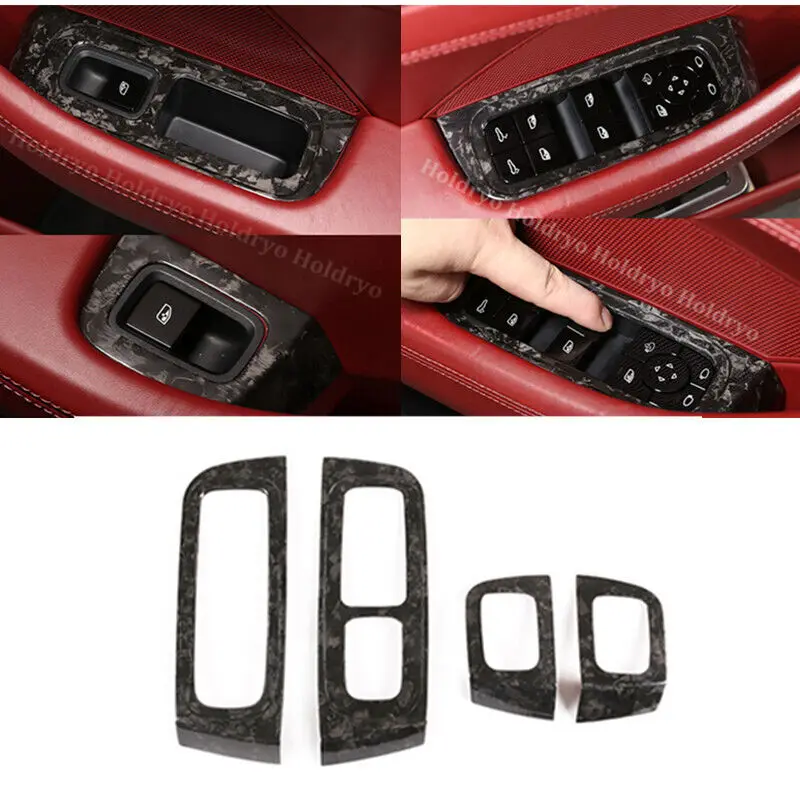 For Panamera 4pcs Forging Dry Carbon Fiber Window Lift Switch Frame Cover Trim
For Panamera 4pcs Forging Dry Carbon Fiber Window Lift Switch Frame Cover Trim