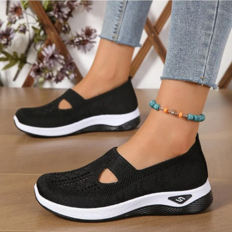 Women's Shoes Solid Color Breathable Sneakers Casual Sneaker Women's Summer Sneakers Low-top Knitted Casual Shoes Mom Shoes
Women's Shoes Solid Color Breathable Sneakers Casual Sneaker Women's Summer Sneakers Low-top Knitted Casual Shoes Mom Shoes