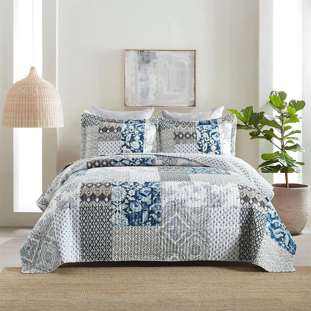 3PCS Handmade Patchwork Quilt Set King Queen Size Bedspread on the Bed Summer Breathable Quilted Coverlet Comforter Home Decor
3PCS Handmade Patchwork Quilt Set King Queen Size Bedspread on the Bed Summer Breathable Quilted Coverlet Comforter Home Decor