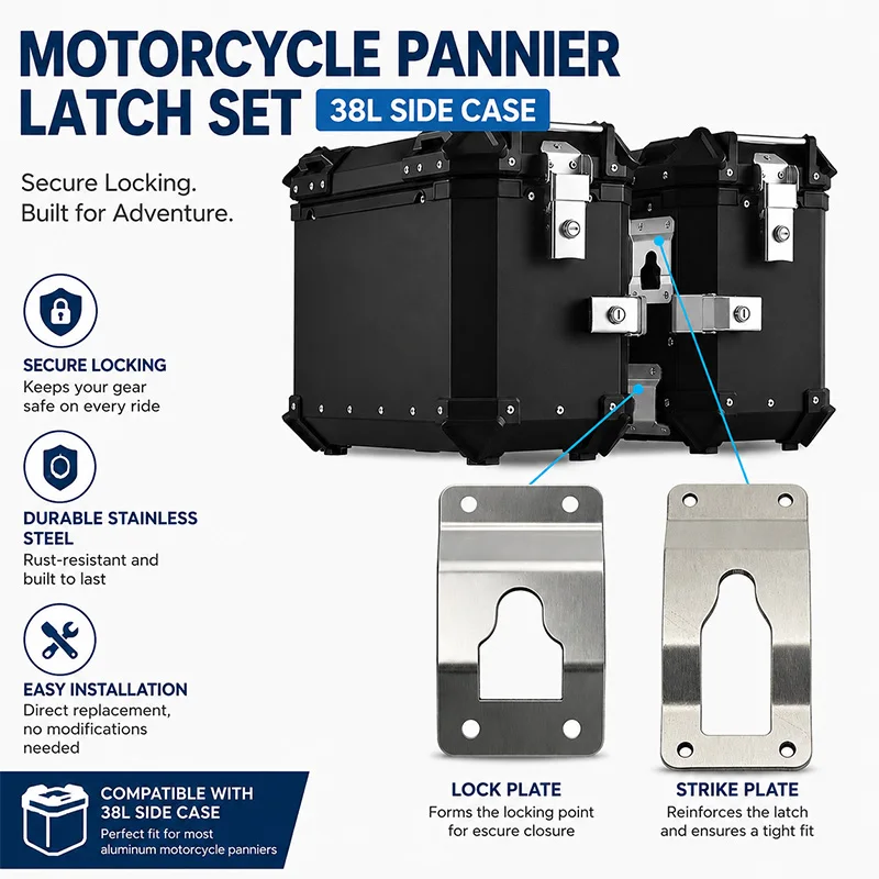 38L Motorcycle side box aluminum alloy movable quick detachable tailbox slot motorcycle tailbox bottom plate installation
38L Motorcycle side box aluminum alloy movable quick detachable tailbox slot motorcycle tailbox bottom plate installation