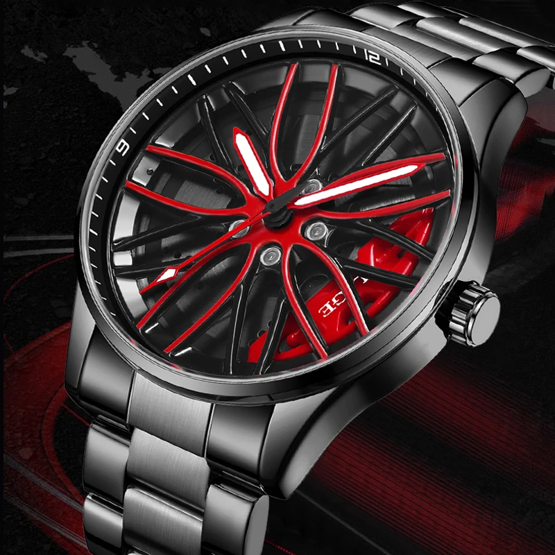 LIGE Men Watch Fashion Creative 360° Rotating Car Rim Watches For Men Military Sport Waterproof Chronograph Quartz Wristwatch
LIGE Men Watch Fashion Creative 360° Rotating Car Rim Watches For Men Military Sport Waterproof Chronograph Quartz Wristwatch