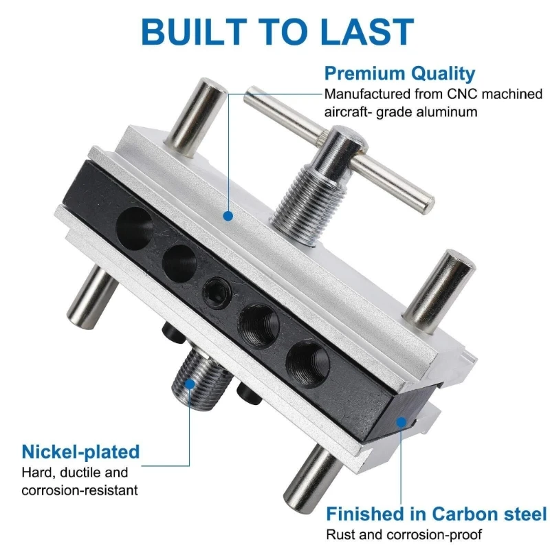 DIYer Enthusiasts Essential Alloy Steel Woodworking Jig Hole Positioning Tool for Precise Hole Placement and Durability 37JD
DIYer Enthusiasts Essential Alloy Steel Woodworking Jig Hole Positioning Tool for Precise Hole Placement and Durability 37JD