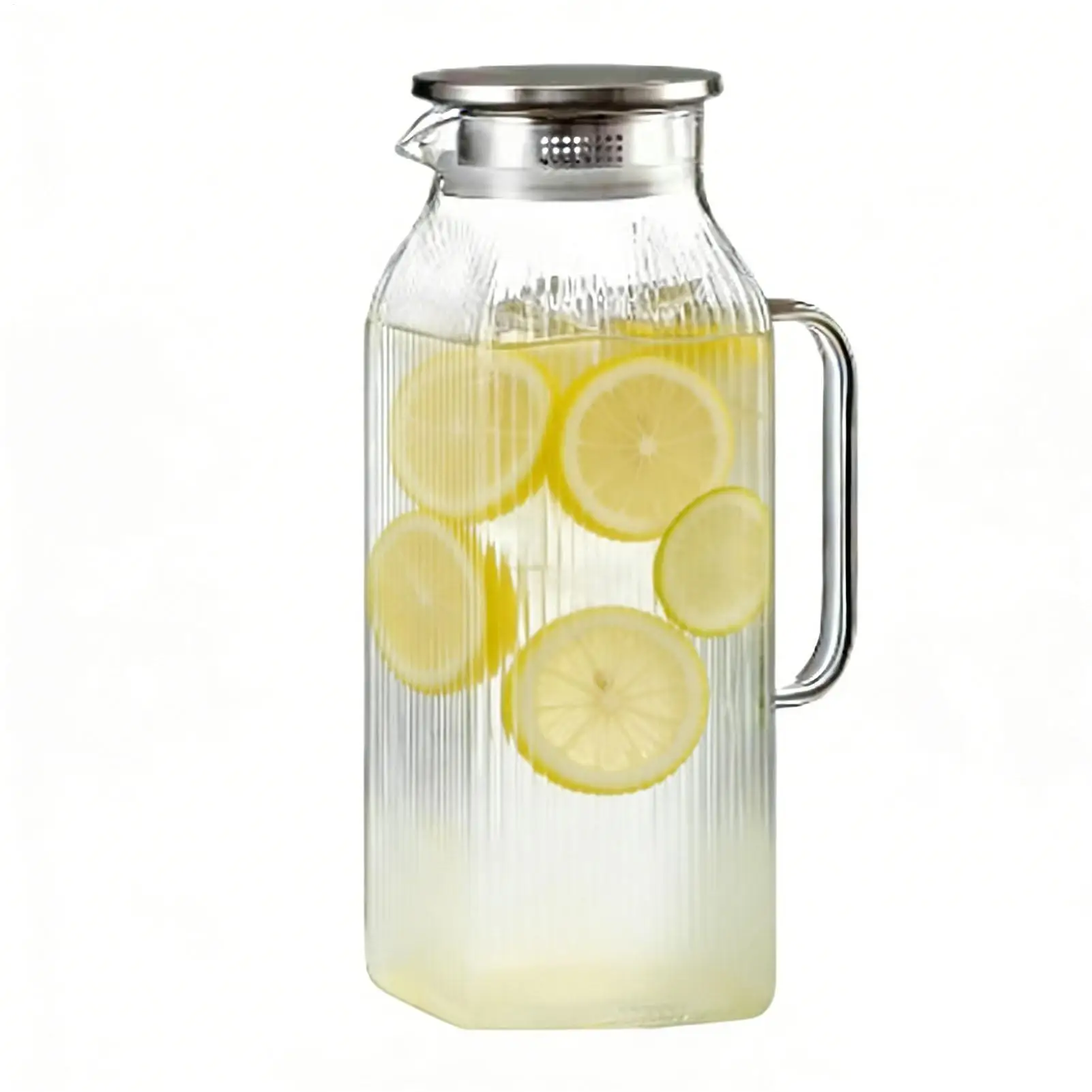 Glass Water Pitcher 2000ml Heat Resistant Large Clear Jug With Handle Water Carafe Container For Beverage Liquids Refrigerator
Glass Water Pitcher 2000ml Heat Resistant Large Clear Jug With Handle Water Carafe Container For Beverage Liquids Refrigerator