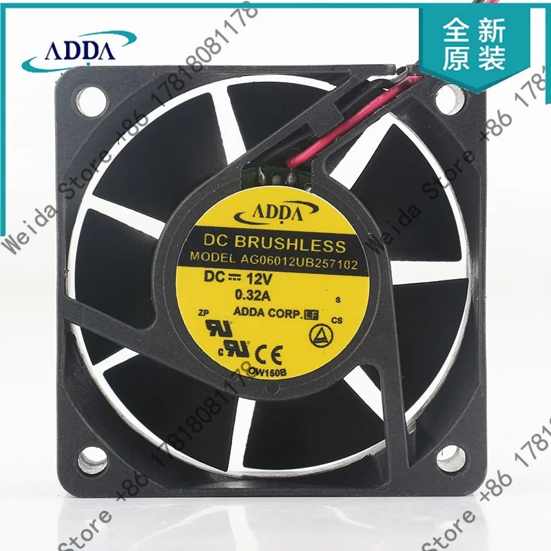 Cooling fan New ADDA 5V 24V 48V 6025 60X60X25MM 6CM DC12V 0.33A inverter High air volume chassis Waterproof AQ0612UB-A71GL
Cooling fan New ADDA 5V 24V 48V 6025 60X60X25MM 6CM DC12V 0.33A inverter High air volume chassis Waterproof AQ0612UB-A71GL