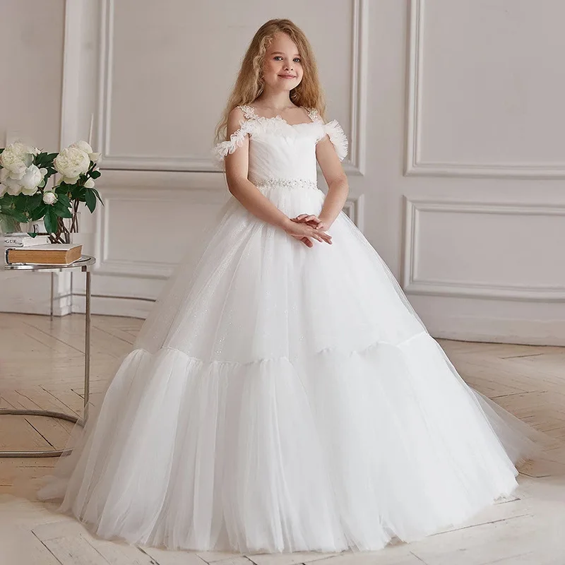 Baby Kids Princess Tulle Sashes Beading Flower Girl Dress Children First Communion Dress Ball Gown Wedding Party Dress Birthday
Baby Kids Princess Tulle Sashes Beading Flower Girl Dress Children First Communion Dress Ball Gown Wedding Party Dress Birthday