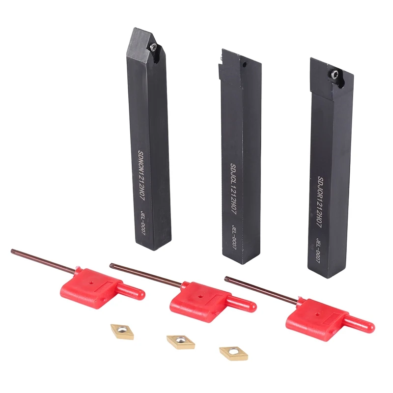 2025 New 3Pcs 1/2 Inch CNC Lathe Carbide Turning Tools Indexable Holder Set SDNCN1212H07 + SDJCL1212H07 + SDJCR1212H07+3Pcs DCMT
2025 New 3Pcs 1/2 Inch CNC Lathe Carbide Turning Tools Indexable Holder Set SDNCN1212H07 + SDJCL1212H07 + SDJCR1212H07+3Pcs DCMT