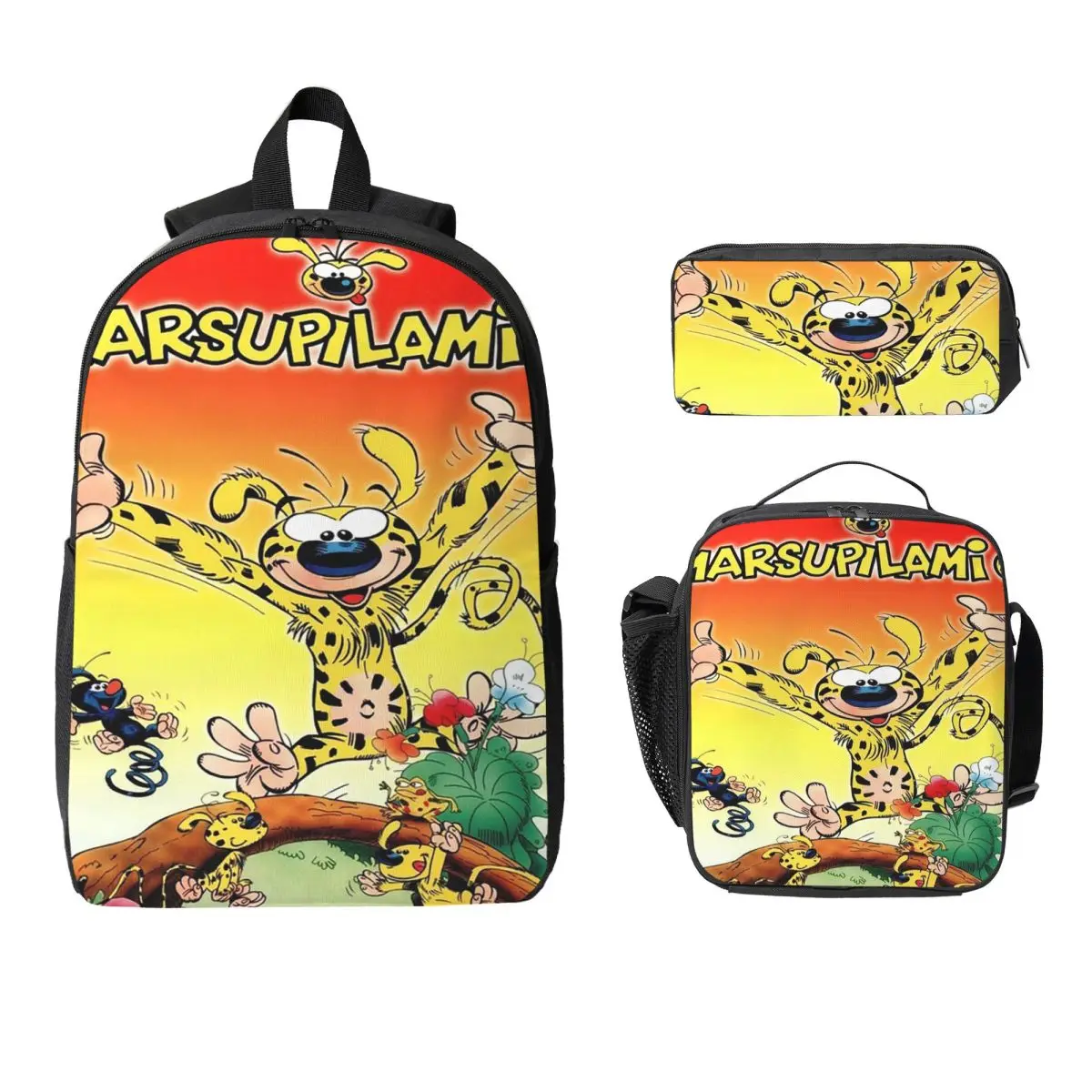 Art - Marsupilami Cartoon Anime Backpack Boys Girls BookBag School Bag Laptop Shoulder Bags 3ps Insulated Lunch Bag Pencil Case
Art - Marsupilami Cartoon Anime Backpack Boys Girls BookBag School Bag Laptop Shoulder Bags 3ps Insulated Lunch Bag Pencil Case