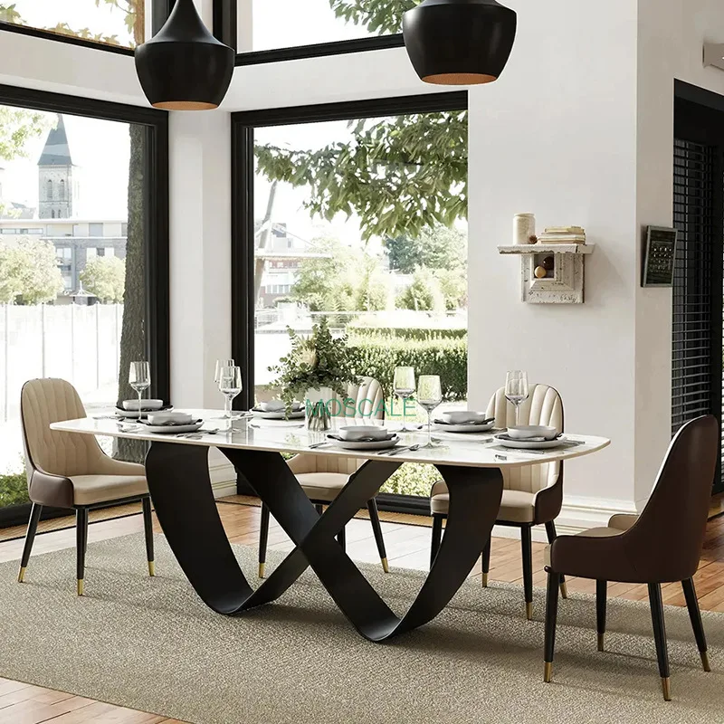 Plus rectangular rock slab dining table large flat floor Italian minimalist home dining table high-end office large long table
Plus rectangular rock slab dining table large flat floor Italian minimalist home dining table high-end office large long table