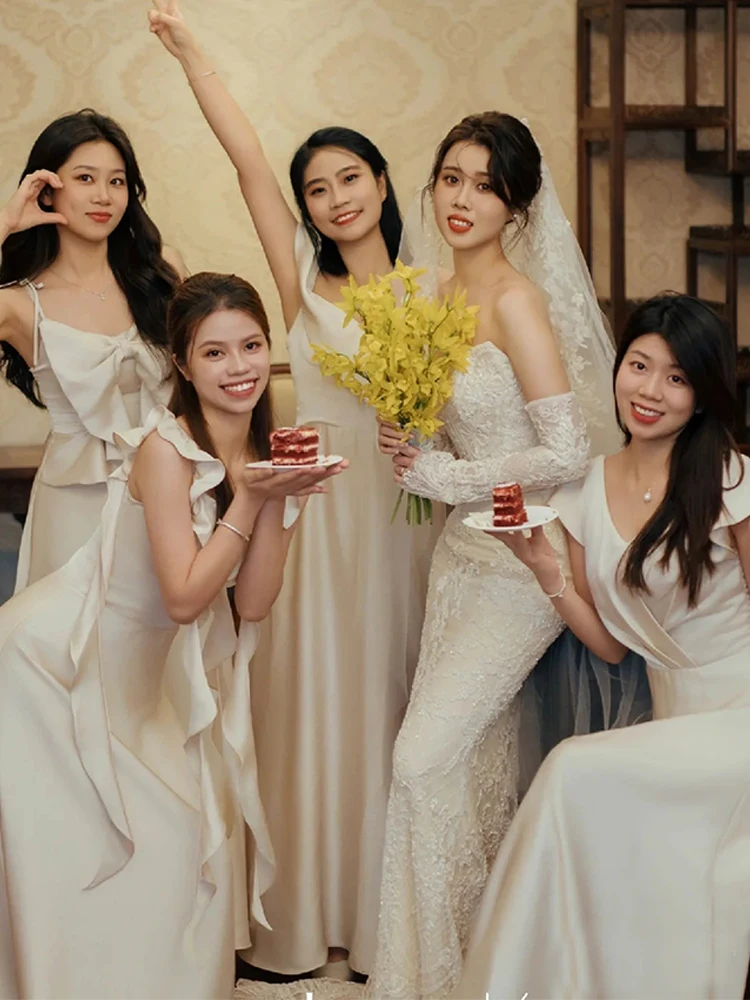 Атласная длинная юбка цвета шампань с жемчужной отделкой, средней посадкой на талии, для свадеб, вечеринок, свиданий и ужинов
Атласная длинная юбка цвета шампань с жемчужной отделкой, средней посадкой на талии, для свадеб, вечеринок, свиданий и ужинов