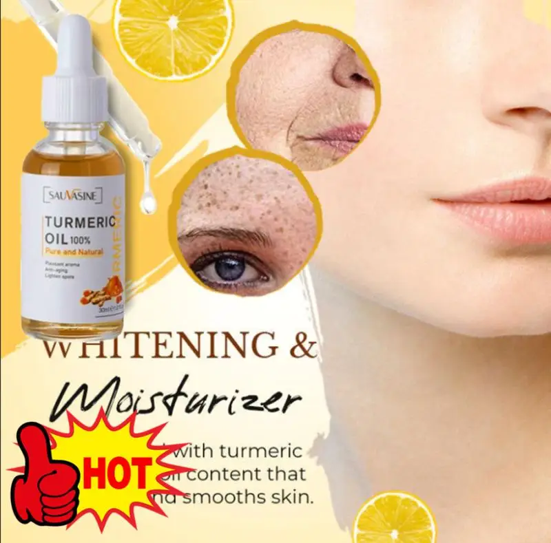 Sdotter Turmeric skin Oil Skin Glow To Lightening Acne Dark Patches Acne Bright Skin Dark Spot Corrector Face fast Whitening Ser
Sdotter Turmeric skin Oil Skin Glow To Lightening Acne Dark Patches Acne Bright Skin Dark Spot Corrector Face fast Whitening Ser