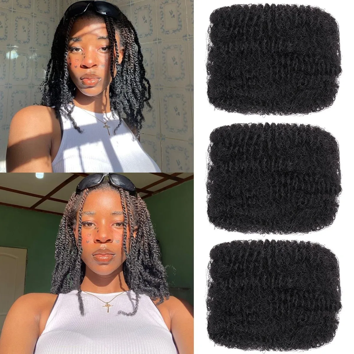 Mini Twist Dreadlock Afro Kinky Bulk Human Hair 50g 100 Real Remy Natural Color Soft Lightweight for Braiding Crochet Locs Styli
Mini Twist Dreadlock Afro Kinky Bulk Human Hair 50g 100 Real Remy Natural Color Soft Lightweight for Braiding Crochet Locs Styli