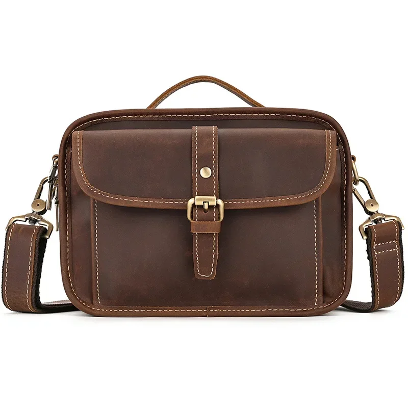 Men's Shoulder Bag New Retro Crazy Horse Leather Trend New Leather Square Handbag
Men's Shoulder Bag New Retro Crazy Horse Leather Trend New Leather Square Handbag