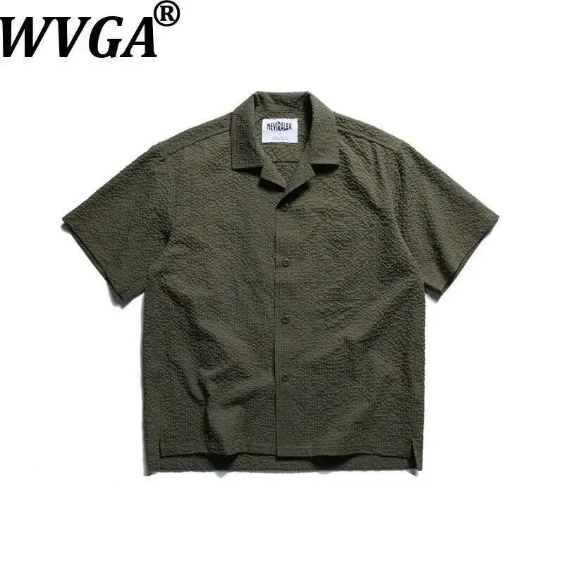 WVGA 2026 Spring Summer New Men Tide Turn-Down Collar Shirt Niche Chic Casual Bubble Pattern Style Short Sleeved Tops Ins W24043
WVGA 2026 Spring Summer New Men Tide Turn-Down Collar Shirt Niche Chic Casual Bubble Pattern Style Short Sleeved Tops Ins W24043
