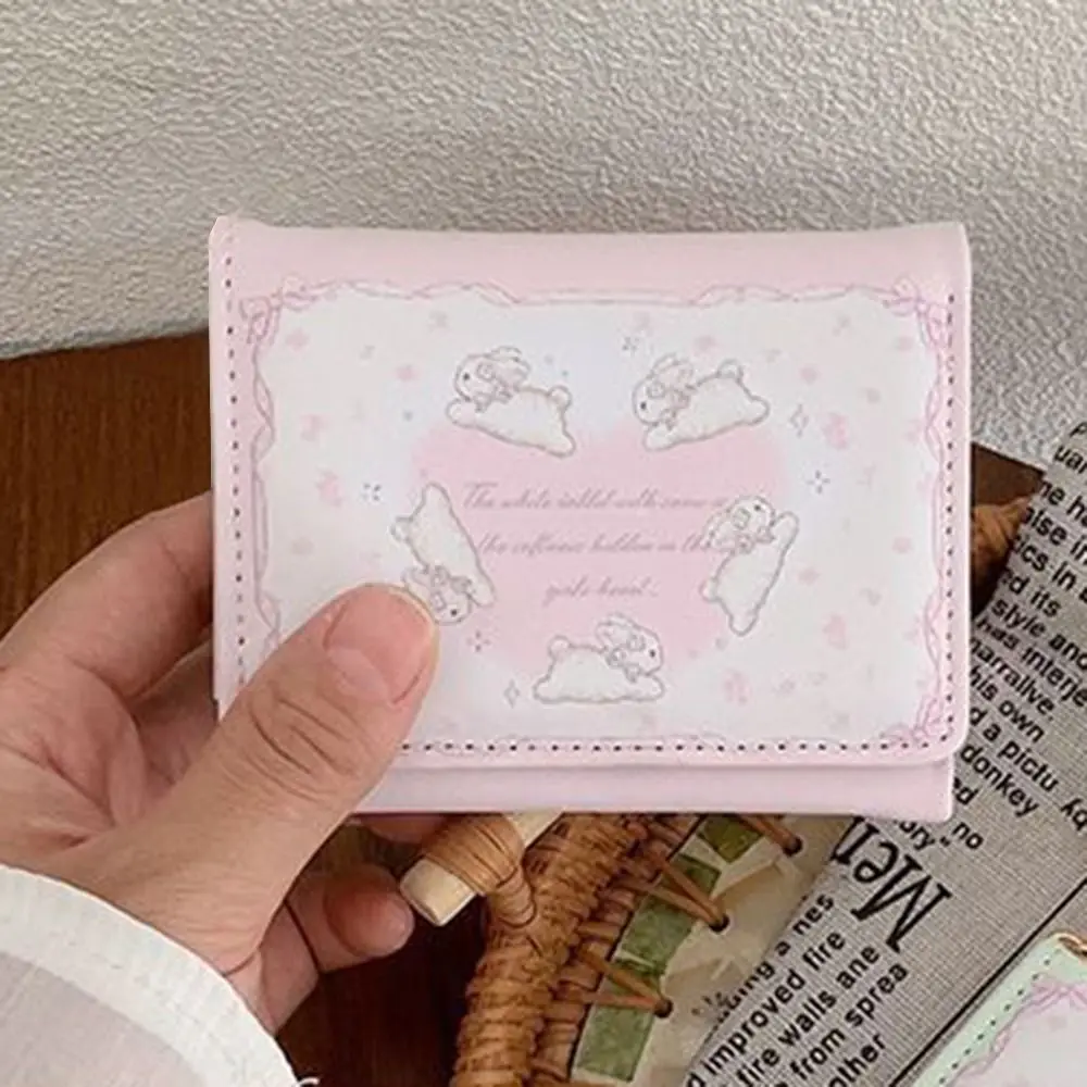 Милый кошелек с принтом кролика, короткий модный кошелек для монет, держатель для карт из искусственной кожи, пряжка, застежка, сумка для денег, стильный компактный мешочек для монет
Милый кошелек с принтом кролика, короткий модный кошелек для монет, держатель для карт из искусственной кожи, пряжка, застежка, сумка для денег, стильный компактный мешочек для монет