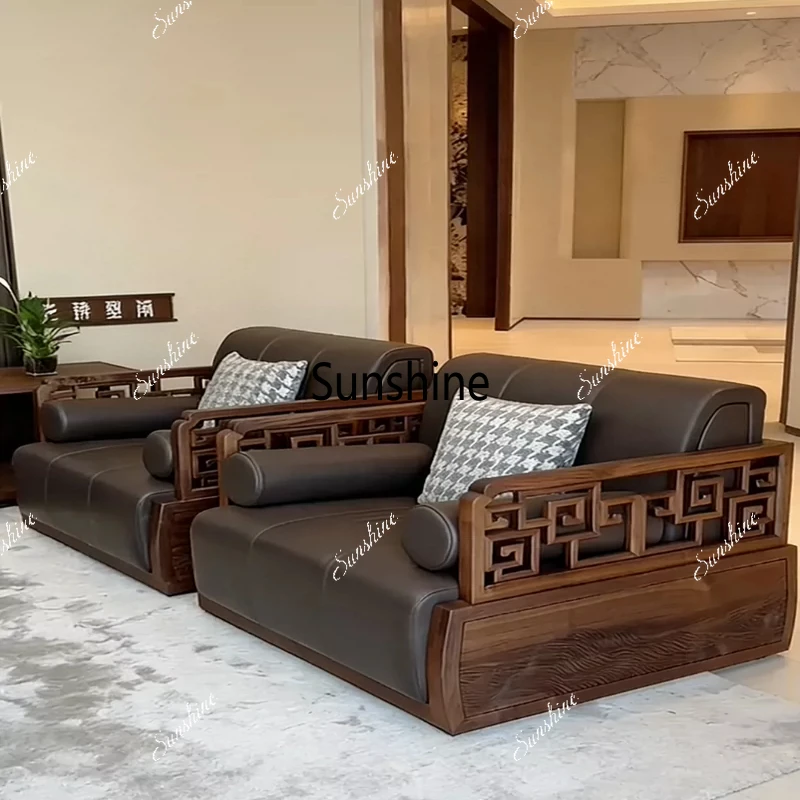 Solid wood Zen living room large apartment villa, high-end, custom sofa
Solid wood Zen living room large apartment villa, high-end, custom sofa