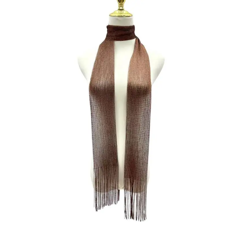 Fashion Nightclub Bright Silk Sunscreen Shawl Gold Silver Shiny Necklace For Women Vintage Lace Tassel Party Evening Dress Scarf
Fashion Nightclub Bright Silk Sunscreen Shawl Gold Silver Shiny Necklace For Women Vintage Lace Tassel Party Evening Dress Scarf