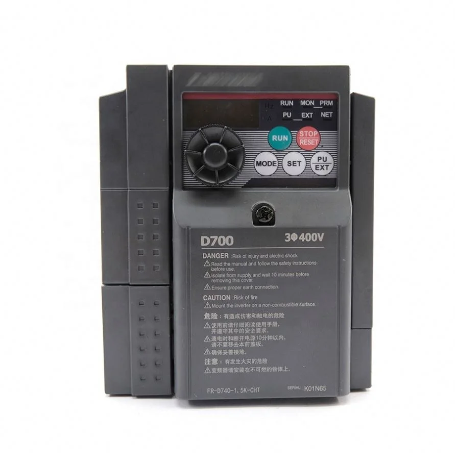 Inverter fr d740 PLC Model Power Supply FR-D740-1.5K-CHT
Inverter fr d740 PLC Model Power Supply FR-D740-1.5K-CHT