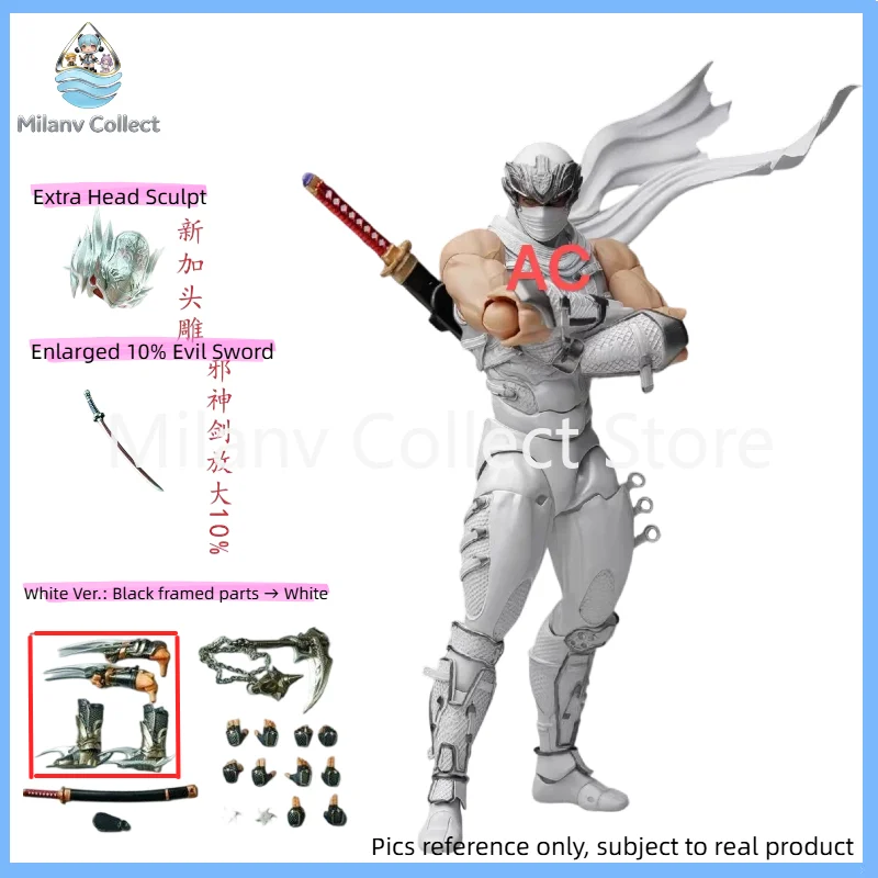 New Reissue AC Toys Ryu Revoltech 1/12 Amazing Yamaguchi White Ryu Hayabusa Ninja Gaiden Action Anime Figures Toy
New Reissue AC Toys Ryu Revoltech 1/12 Amazing Yamaguchi White Ryu Hayabusa Ninja Gaiden Action Anime Figures Toy