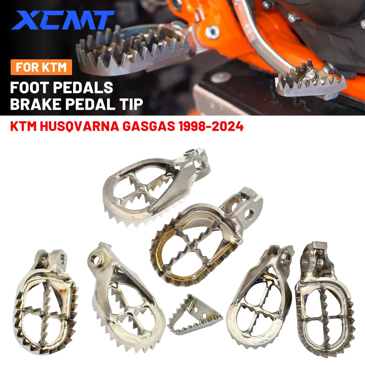 Motorcycle Titanium Alloy Footpeg Foot Peg Brake Pedal Tip For KTM EXC EXCF XC XCF SX SXF 65-530 For Husqvarna For GasGas
Motorcycle Titanium Alloy Footpeg Foot Peg Brake Pedal Tip For KTM EXC EXCF XC XCF SX SXF 65-530 For Husqvarna For GasGas