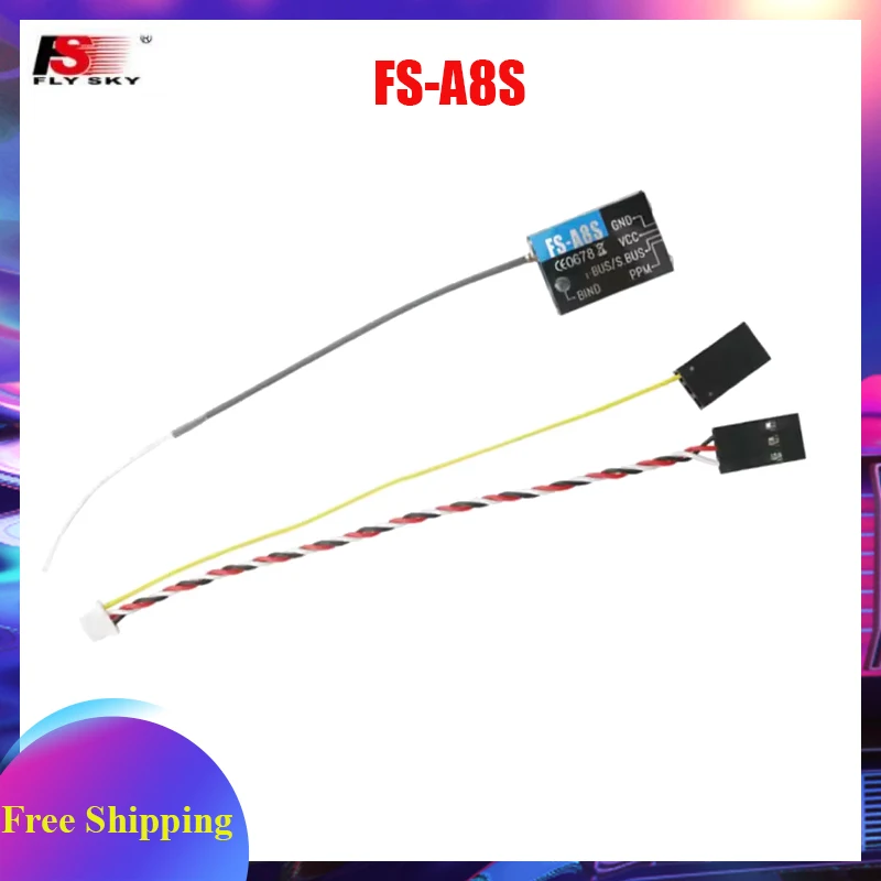 FLYSKY FS-A8S V2 2.4G 8CH Mini Receiver PPM I-BUS SBUS Output for Flysky FS-i6 FS-i6S Airplane FPV Racing Drone Transmitter
FLYSKY FS-A8S V2 2.4G 8CH Mini Receiver PPM I-BUS SBUS Output for Flysky FS-i6 FS-i6S Airplane FPV Racing Drone Transmitter