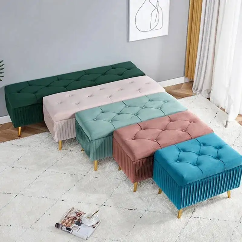 Furniture for Room Entrance Living Velvet Stools Home Ottomans Nordic Storage Bench Bedroom Shoe Changing Stools Bed End Stool
Furniture for Room Entrance Living Velvet Stools Home Ottomans Nordic Storage Bench Bedroom Shoe Changing Stools Bed End Stool