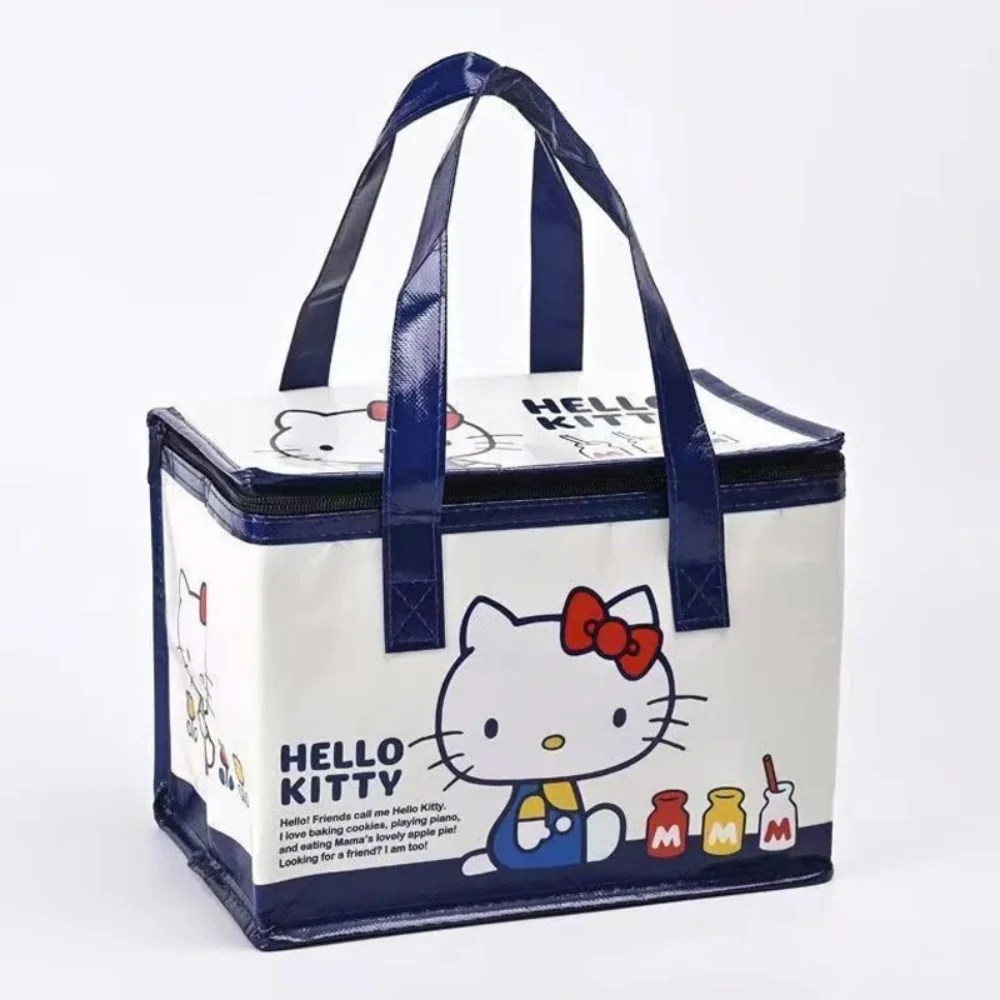 Sanrio Hello Kitty Складная портативная изолированная сумка KT Cat Большая вместительная студенческая сумка для обеда Семейные сумки для пикника и путешествий Bento
Sanrio Hello Kitty Складная портативная изолированная сумка KT Cat Большая вместительная студенческая сумка для обеда Семейные сумки для пикника и путешествий Bento