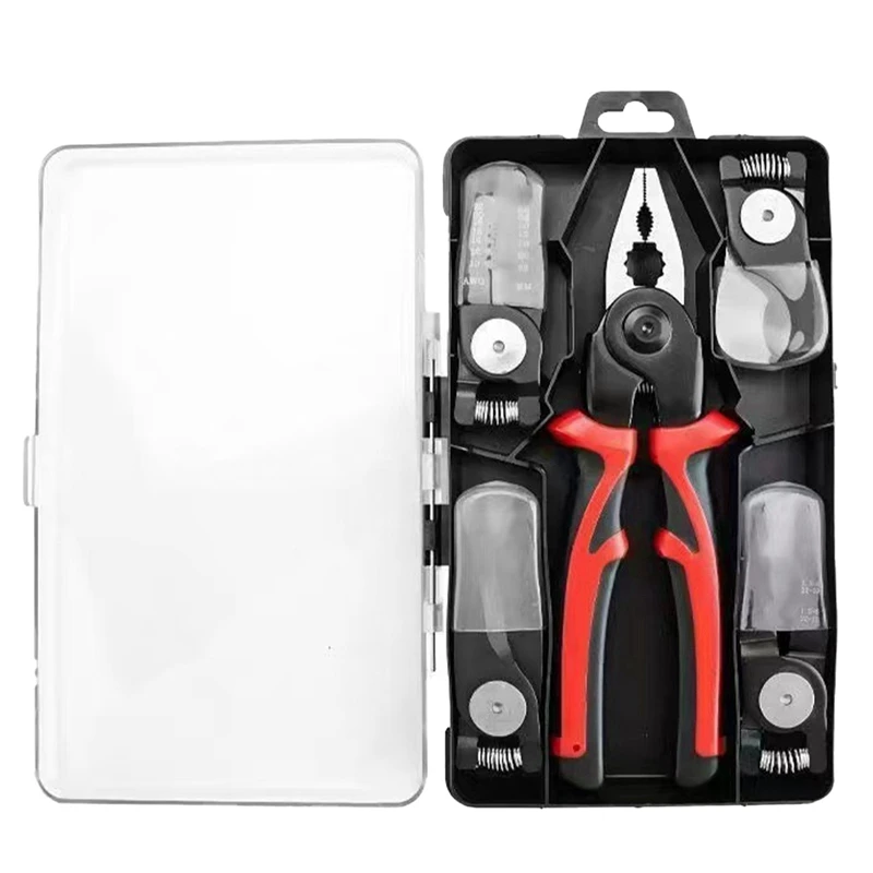 Changing Head Tool Pliers Set Multi-Functional Tool 5-In-1 Replaceable Head Tool Set
Changing Head Tool Pliers Set Multi-Functional Tool 5-In-1 Replaceable Head Tool Set