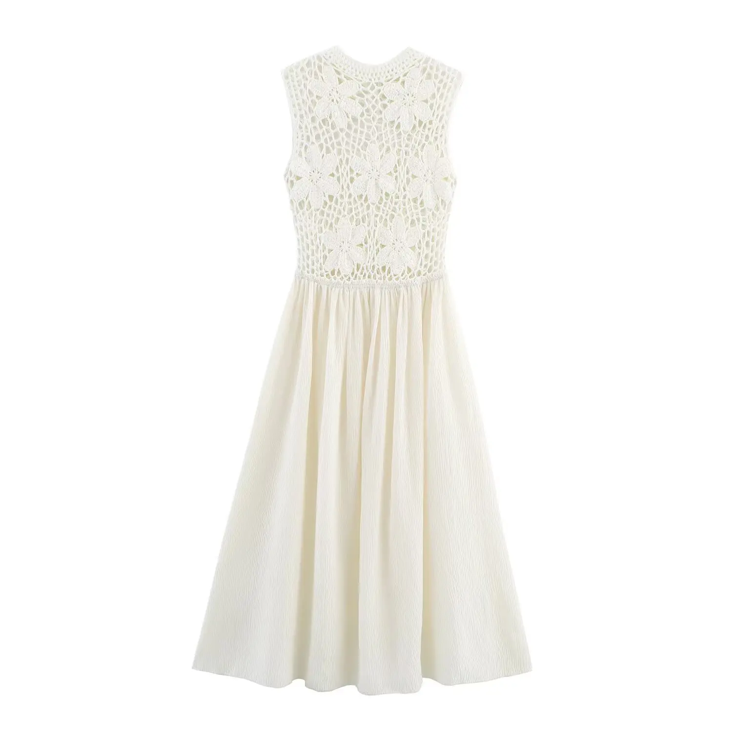 Women's 2025 New Fashion Slim flower embroidery splicing MIDI dress retro sleeveless women's dress
Women's 2025 New Fashion Slim flower embroidery splicing MIDI dress retro sleeveless women's dress