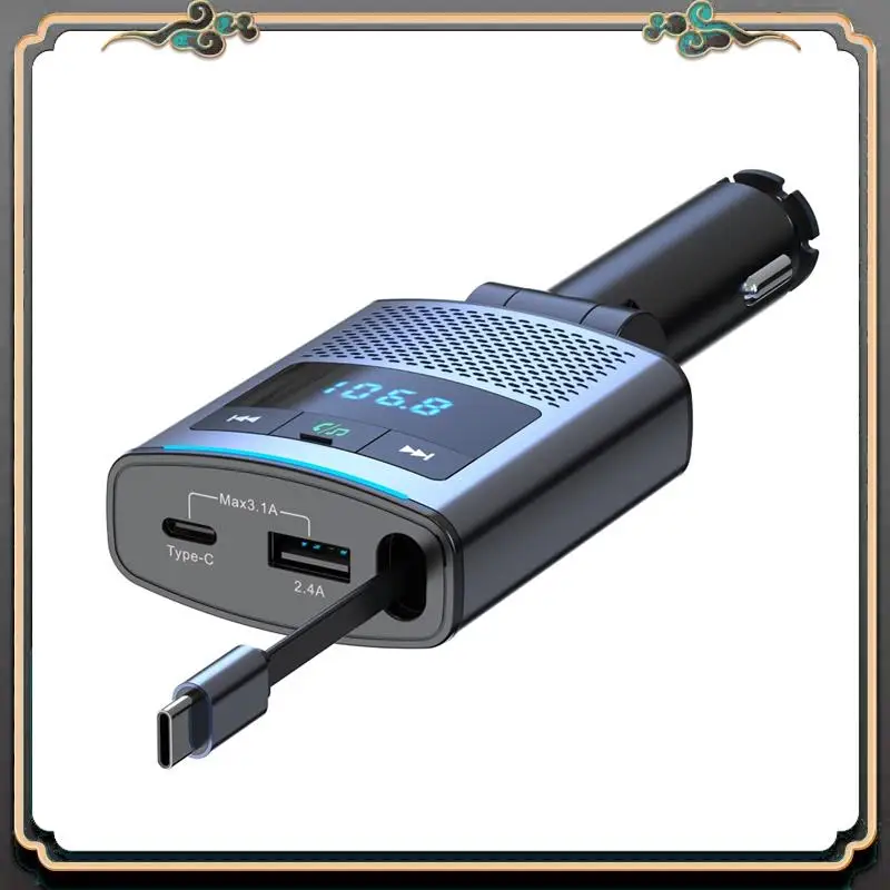 ASMA-BC99 Car Bluetooth Fm Transmitter Mobile Phone Notebook Car Charger With Retractable Cable Super Fast Charging
ASMA-BC99 Car Bluetooth Fm Transmitter Mobile Phone Notebook Car Charger With Retractable Cable Super Fast Charging