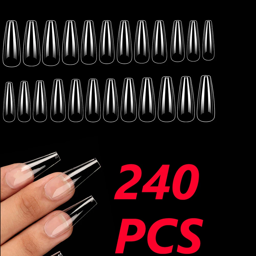 240 шт., прозрачные накладные ногти с полным покрытием, средний гроб, предварительно выпущенные наращивание ногтей, 12 размеров, акриловые накладные ногти, пресс на кончиках ногтей для
240 шт., прозрачные накладные ногти с полным покрытием, средний гроб, предварительно выпущенные наращивание ногтей, 12 размеров, акриловые накладные ногти, пресс на кончиках ногтей для