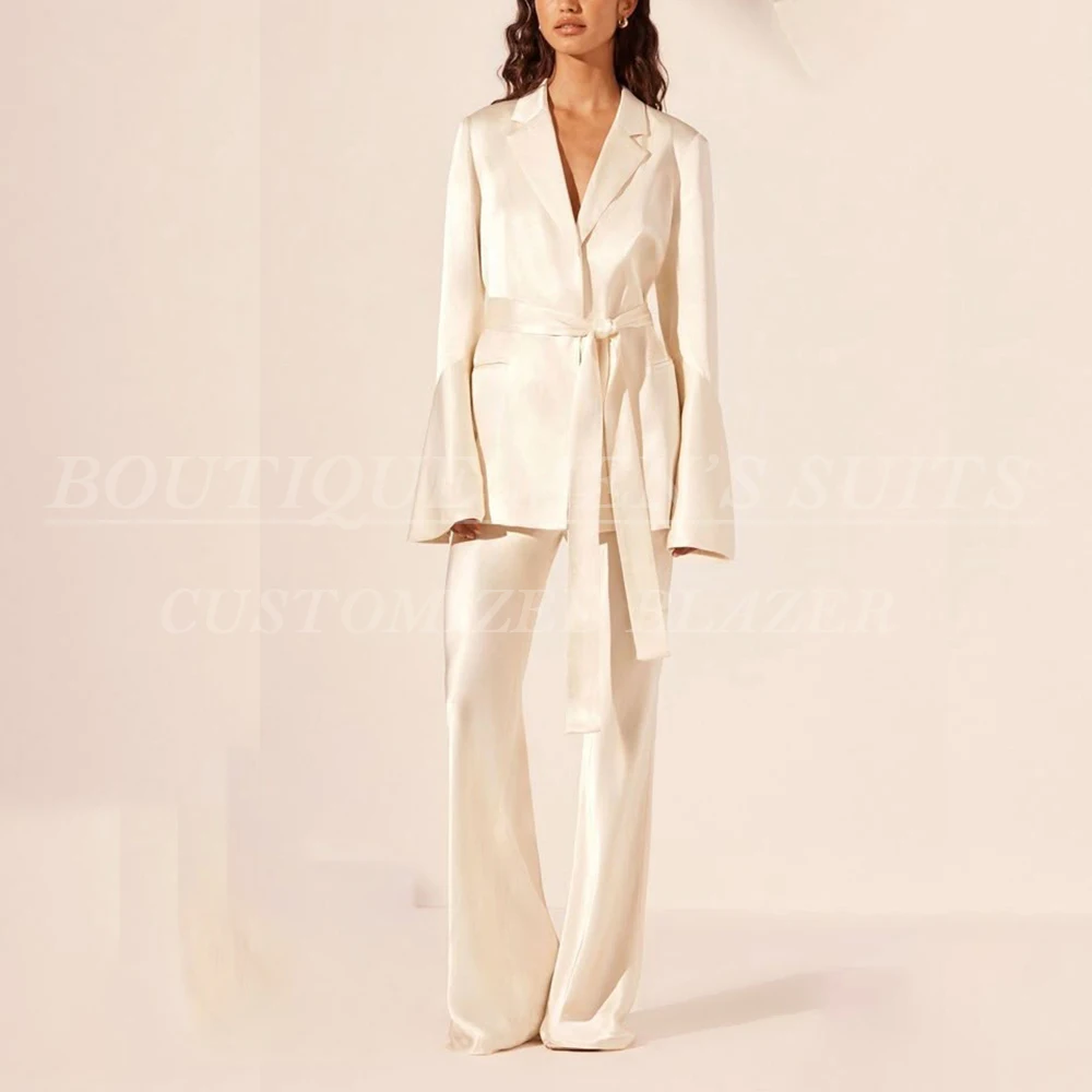 Luxury Women's Blazer Formal 2 Piece Jacket Pants Sets Notch Lapel Belt Skinny Suits Formal Office Lady High Quality Clothing
Luxury Women's Blazer Formal 2 Piece Jacket Pants Sets Notch Lapel Belt Skinny Suits Formal Office Lady High Quality Clothing