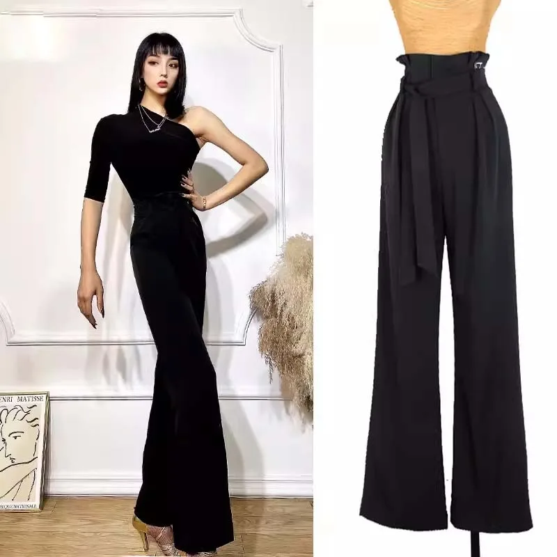 UK Latin Dance Pants - Women's High Waist Straight Leg Practice Pants for Ballroom & Latin Dance, Professional Tulip Design
UK Latin Dance Pants - Women's High Waist Straight Leg Practice Pants for Ballroom & Latin Dance, Professional Tulip Design