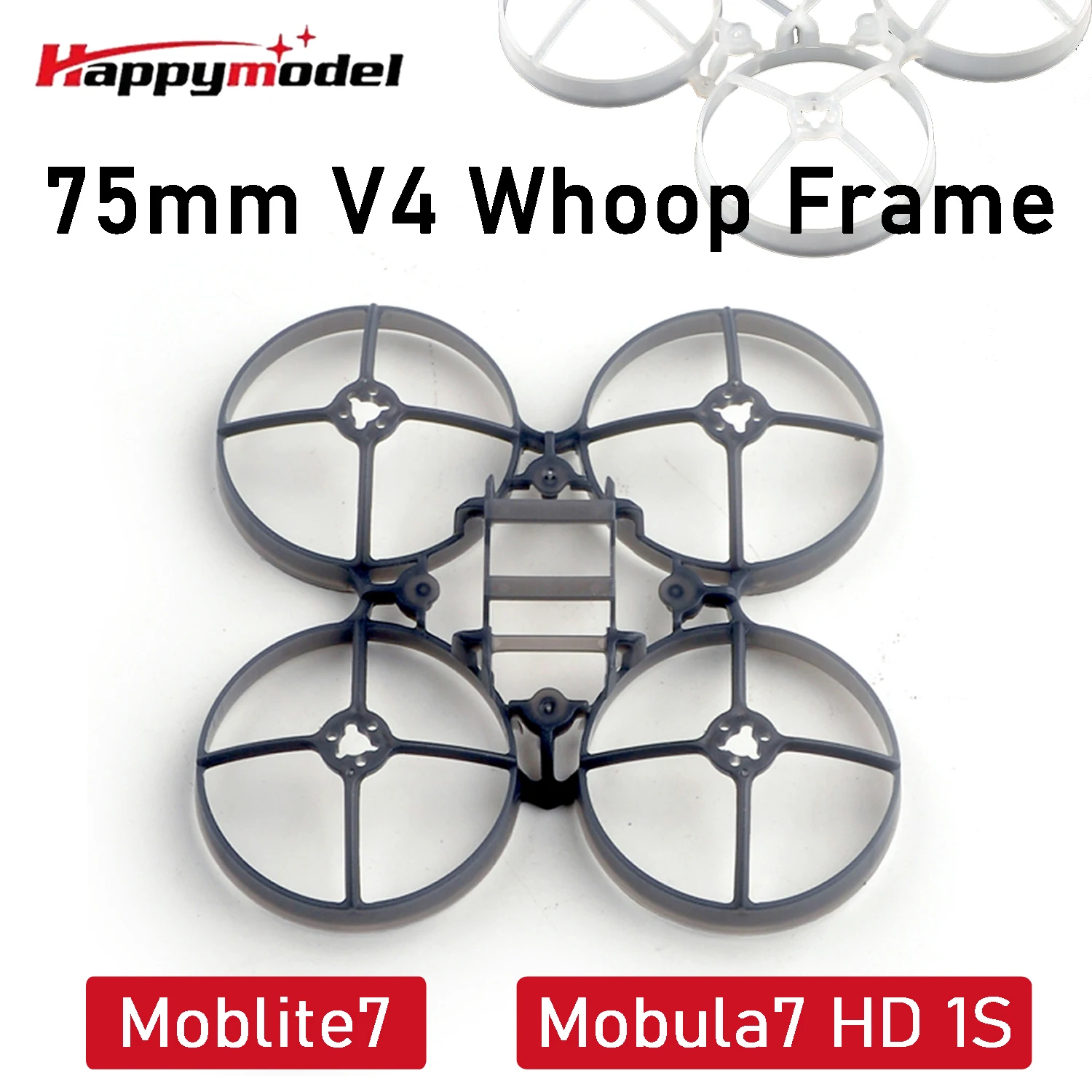 1/4Pcs HappyModel Mobula7 75mm v4 Tinywhoopp Frame for Moblite7 / Mobula7 HD 1S for RC FPV Freestyle Racing Drone Frame Kit Part
1/4Pcs HappyModel Mobula7 75mm v4 Tinywhoopp Frame for Moblite7 / Mobula7 HD 1S for RC FPV Freestyle Racing Drone Frame Kit Part