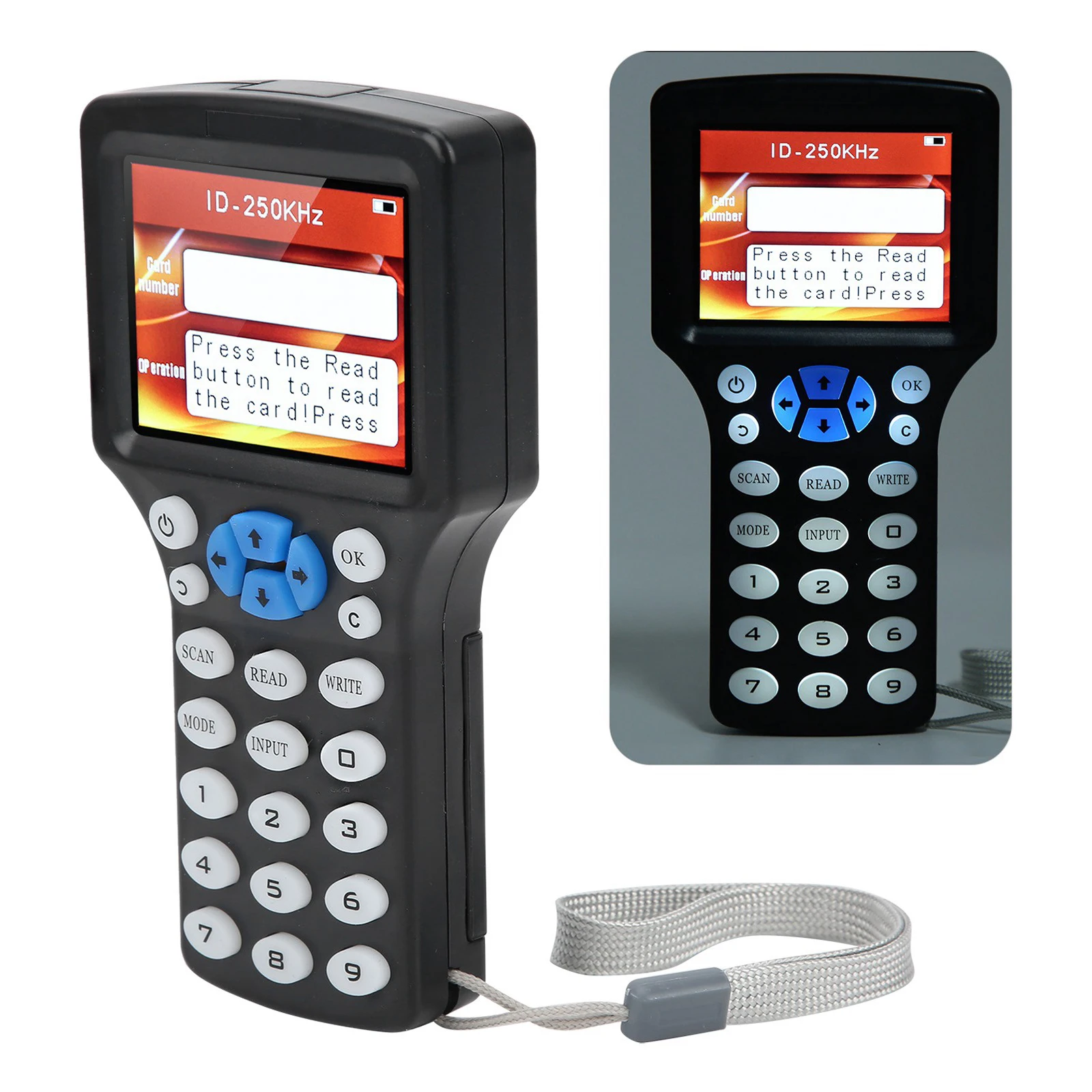 10 Muti-Frequency RFID Key Fob Duplicator 13.56MHz 125KHz with USB with HD 3.2 Inch Full Color Screen for ID/IC/Proximity Card
10 Muti-Frequency RFID Key Fob Duplicator 13.56MHz 125KHz with USB with HD 3.2 Inch Full Color Screen for ID/IC/Proximity Card