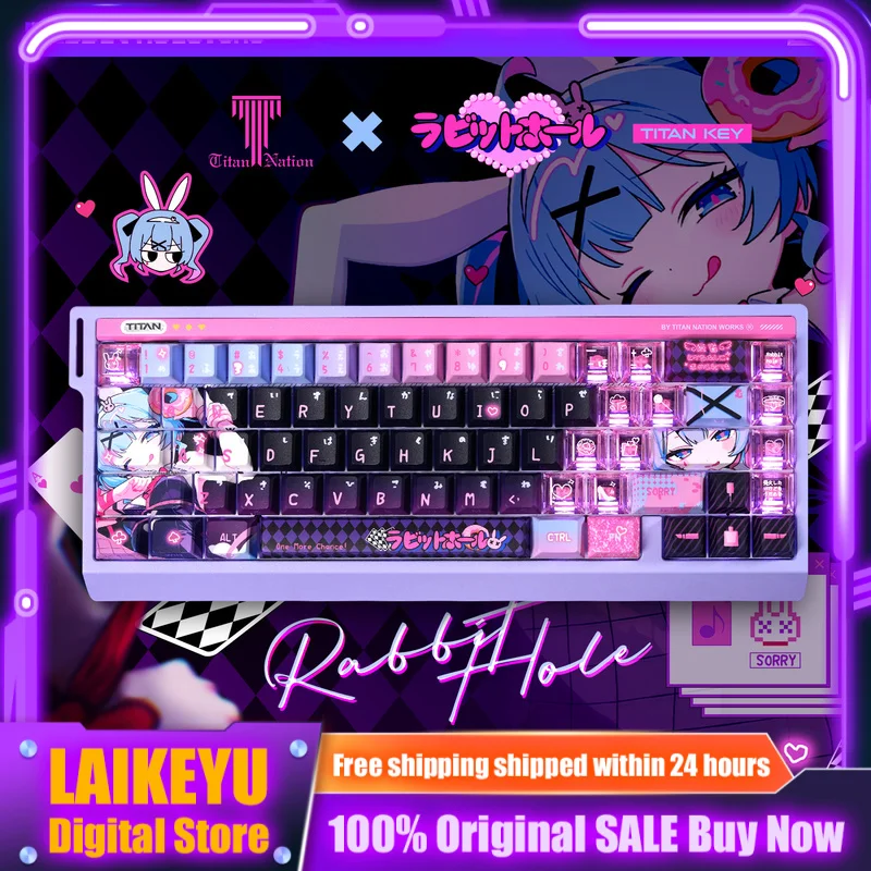 Rabbit Hole Theme Anime Keycaps Mechanical Keyboard Cherry Side Transparent Keycaps PBT+PC Custom Keycaps Gaming Keyboard Gift
Rabbit Hole Theme Anime Keycaps Mechanical Keyboard Cherry Side Transparent Keycaps PBT+PC Custom Keycaps Gaming Keyboard Gift