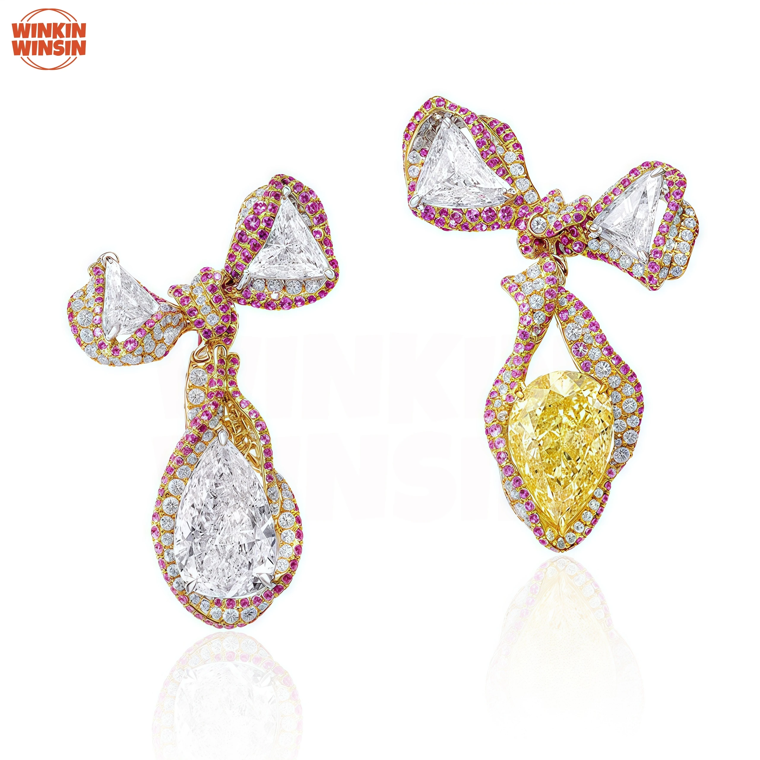 Winkin Winsin Luxury Brand 30g 925 Sterling Silver Drop Earrings Carbon Diamond Yellow Gemstones Bowknot Stud Earrings Jewelry
Winkin Winsin Luxury Brand 30g 925 Sterling Silver Drop Earrings Carbon Diamond Yellow Gemstones Bowknot Stud Earrings Jewelry