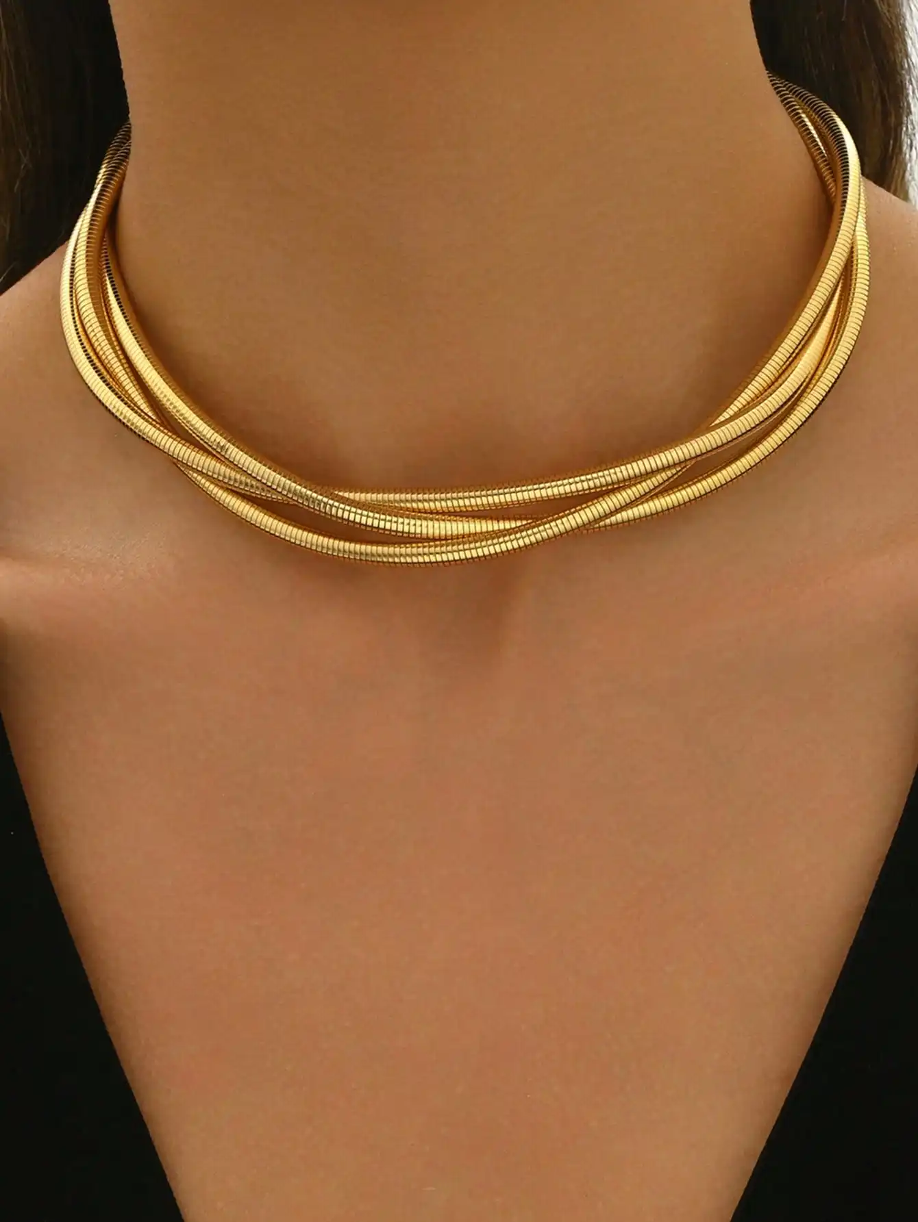 1Pc Simple Snake Chain Necklace Metal Fashion Jewelry Women Daily Party Casual Wear Accessory
1Pc Simple Snake Chain Necklace Metal Fashion Jewelry Women Daily Party Casual Wear Accessory